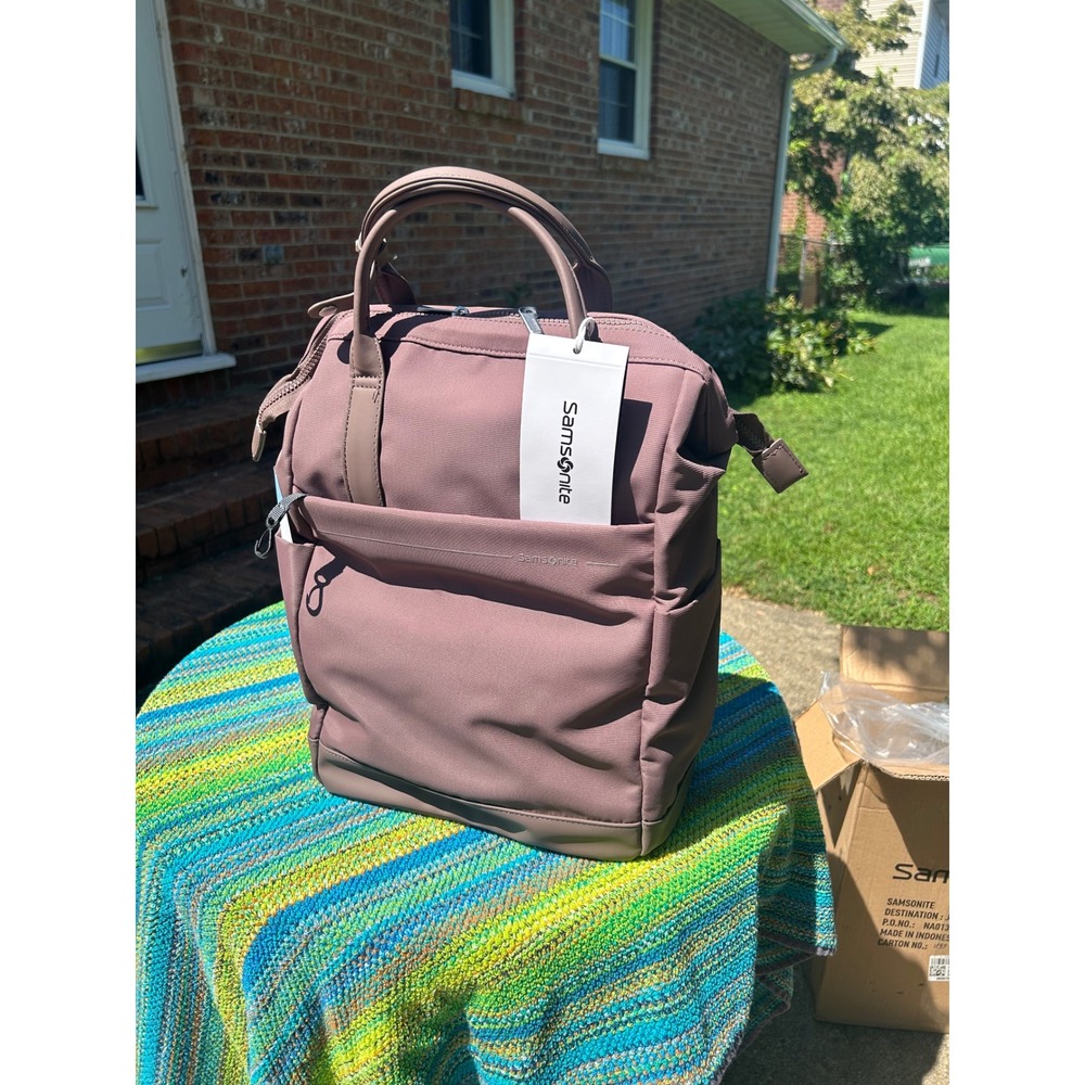 Samsonite Better Than Basic Convertible Backpack Mauve 15 Inch Laptop Bag